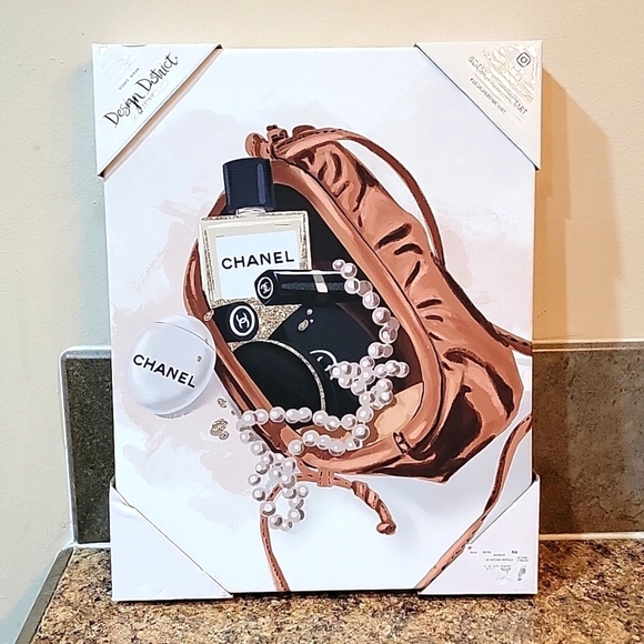 Other - Chanel Hobo Satchel Cosmetic Design Canvas Wall Art Decor 14x11